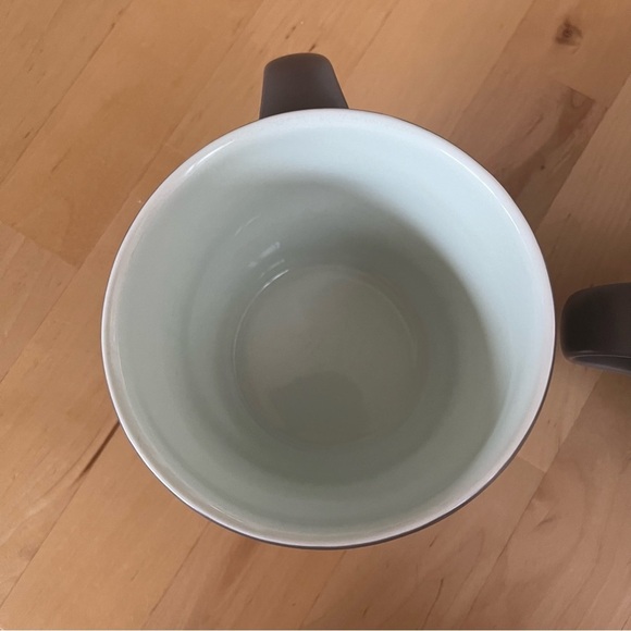 Starbucks Swirl 2 Coffee Mugs Matte Grey 2014 Limited Collectible 12oz Cups - Picture 5 of 8